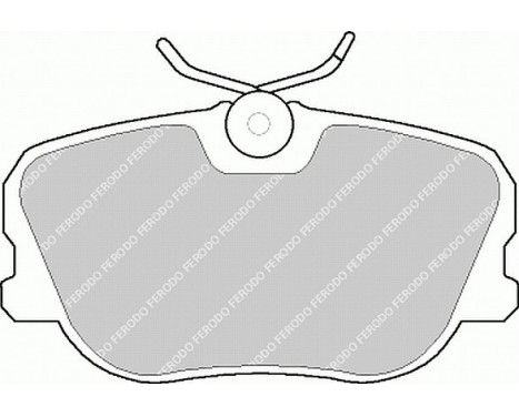 Brake Pad Set, disc brake PREMIER ECO FRICTION FDB622 Ferodo