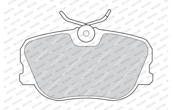 Brake Pad Set, disc brake PREMIER ECO FRICTION FDB622 Ferodo, Image 3