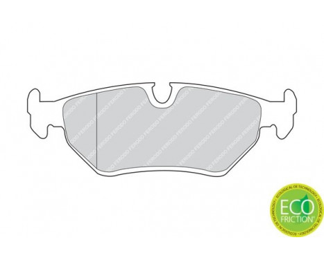 Brake Pad Set, disc brake PREMIER ECO FRICTION FDB632 Ferodo, Image 3