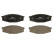 Brake Pad Set, disc brake PREMIER ECO FRICTION FDB643 Ferodo