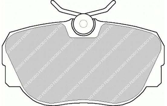 Brake Pad Set, disc brake PREMIER ECO FRICTION FDB660 Ferodo, Image 2