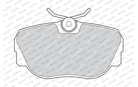 Brake Pad Set, disc brake PREMIER ECO FRICTION FDB660 Ferodo, Image 4