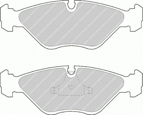 Brake Pad Set, disc brake PREMIER ECO FRICTION FDB670 Ferodo, Image 2