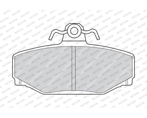 Brake Pad Set, disc brake PREMIER ECO FRICTION FDB676 Ferodo, Image 3