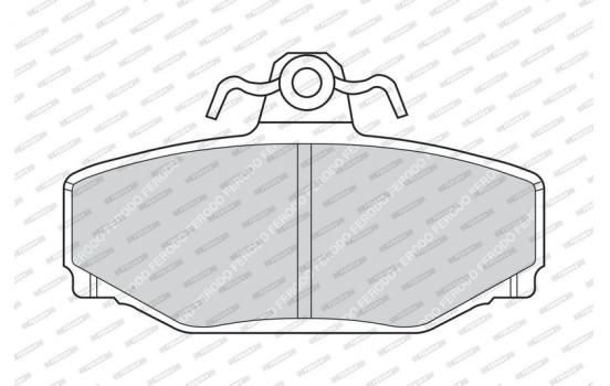 Brake Pad Set, disc brake PREMIER ECO FRICTION FDB676 Ferodo, Image 3