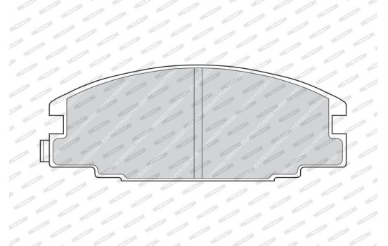 Brake Pad Set, disc brake PREMIER ECO FRICTION FDB678 Ferodo, Image 3