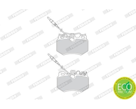 Brake Pad Set, disc brake PREMIER ECO FRICTION FDB687 Ferodo, Image 4