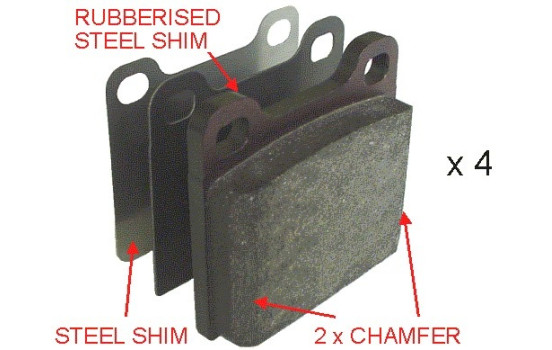Brake Pad Set, disc brake PREMIER ECO FRICTION FDB704 Ferodo, Image 3