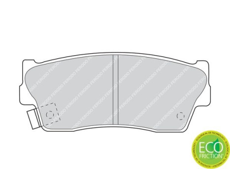 Brake Pad Set, disc brake PREMIER ECO FRICTION FDB712 Ferodo, Image 3