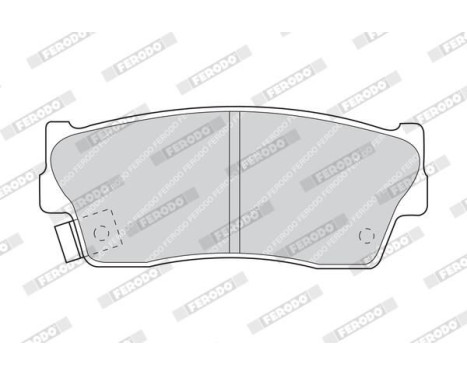 Brake Pad Set, disc brake PREMIER ECO FRICTION FDB712 Ferodo, Image 3