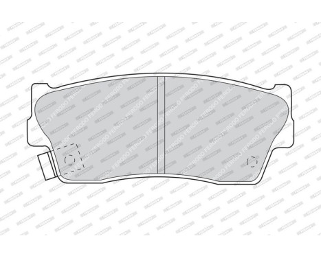 Brake Pad Set, disc brake PREMIER ECO FRICTION FDB712 Ferodo, Image 3