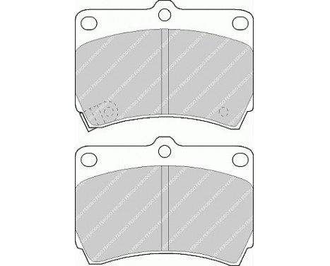 Brake Pad Set, disc brake PREMIER ECO FRICTION FDB715 Ferodo, Image 2