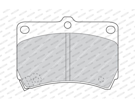 Brake Pad Set, disc brake PREMIER ECO FRICTION FDB715 Ferodo, Image 4