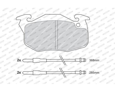 Brake Pad Set, disc brake PREMIER ECO FRICTION FDB719 Ferodo, Image 4