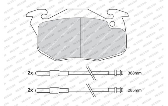 Brake Pad Set, disc brake PREMIER ECO FRICTION FDB719 Ferodo, Image 4