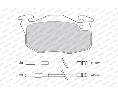 Brake Pad Set, disc brake PREMIER ECO FRICTION FDB729 Ferodo, Image 4