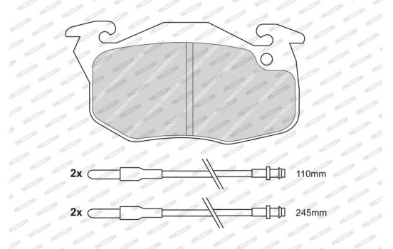 Brake Pad Set, disc brake PREMIER ECO FRICTION FDB729 Ferodo, Image 4