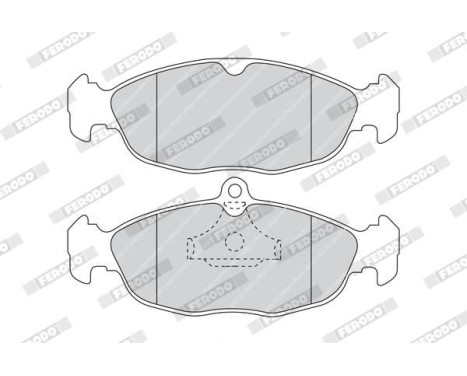 Brake Pad Set, disc brake PREMIER ECO FRICTION FDB732 Ferodo, Image 4