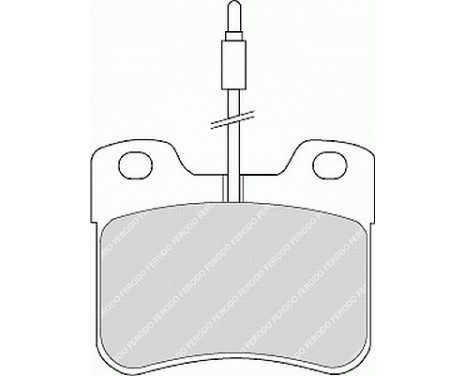 Brake Pad Set, disc brake PREMIER ECO FRICTION FDB745 Ferodo