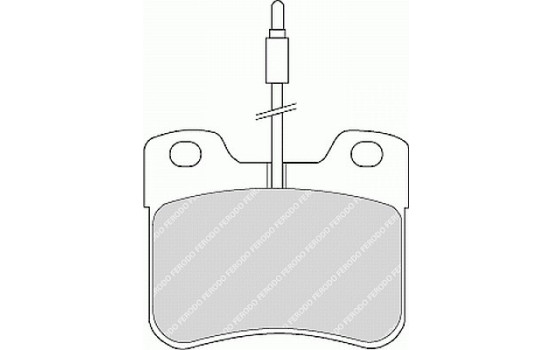 Brake Pad Set, disc brake PREMIER ECO FRICTION FDB745 Ferodo
