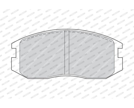 Brake Pad Set, disc brake PREMIER ECO FRICTION FDB759 Ferodo, Image 4
