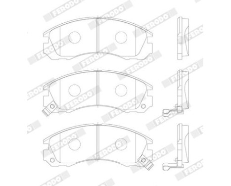 Brake Pad Set, disc brake PREMIER ECO FRICTION FDB765 Ferodo, Image 3