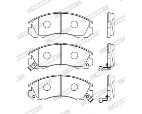 Brake Pad Set, disc brake PREMIER ECO FRICTION FDB765 Ferodo, Image 3