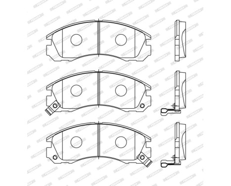 Brake Pad Set, disc brake PREMIER ECO FRICTION FDB765 Ferodo, Image 3