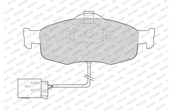 Brake Pad Set, disc brake PREMIER ECO FRICTION FDB766 Ferodo, Image 4