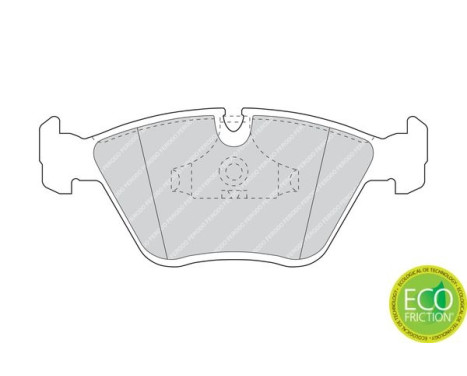 Brake Pad Set, disc brake PREMIER ECO FRICTION FDB779 Ferodo, Image 4