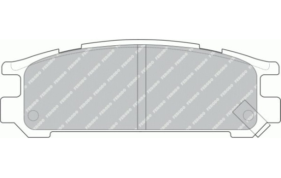Brake Pad Set, disc brake PREMIER ECO FRICTION FDB790 Ferodo, Image 2