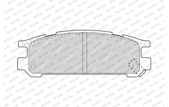 Brake Pad Set, disc brake PREMIER ECO FRICTION FDB790 Ferodo, Image 4