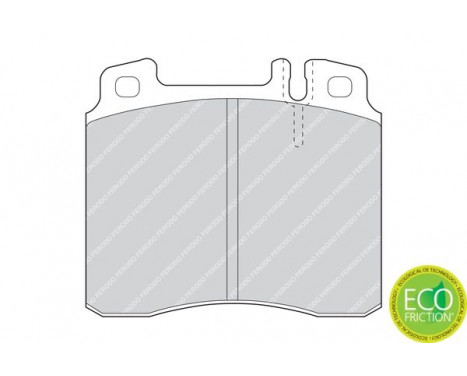 Brake Pad Set, disc brake PREMIER ECO FRICTION FDB800 Ferodo, Image 3