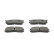 Brake Pad Set, disc brake PREMIER ECO FRICTION FDB803 Ferodo