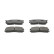 Brake Pad Set, disc brake PREMIER ECO FRICTION FDB803 Ferodo