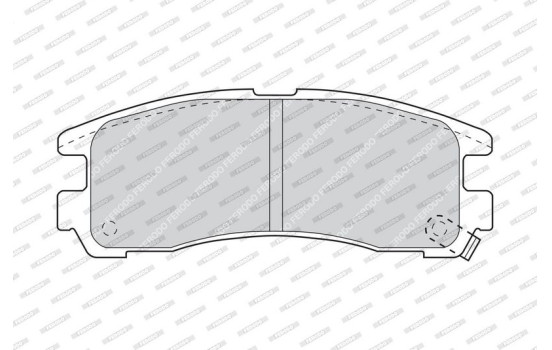 Brake Pad Set, disc brake PREMIER ECO FRICTION FDB803 Ferodo, Image 2