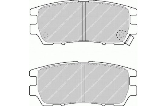 Brake Pad Set, disc brake PREMIER ECO FRICTION FDB804 Ferodo, Image 2