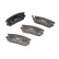 Brake Pad Set, disc brake PREMIER ECO FRICTION FDB804 Ferodo