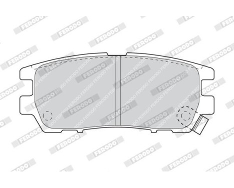 Brake Pad Set, disc brake PREMIER ECO FRICTION FDB804 Ferodo, Image 4