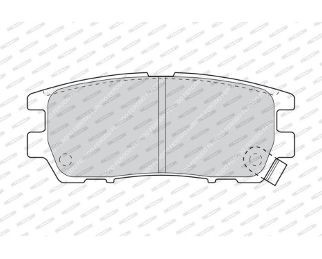 Brake Pad Set, disc brake PREMIER ECO FRICTION FDB804 Ferodo, Image 4