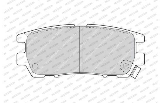 Brake Pad Set, disc brake PREMIER ECO FRICTION FDB804 Ferodo, Image 4