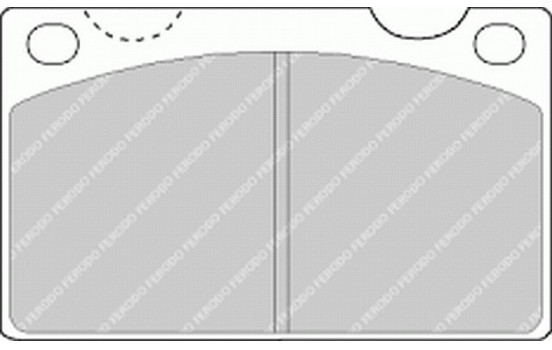 Brake Pad Set, disc brake PREMIER ECO FRICTION FDB813 Ferodo, Image 2