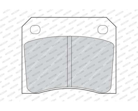 Brake Pad Set, disc brake PREMIER ECO FRICTION FDB815 Ferodo, Image 3