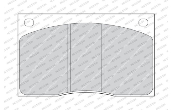 Brake Pad Set, disc brake PREMIER ECO FRICTION FDB817 Ferodo, Image 2