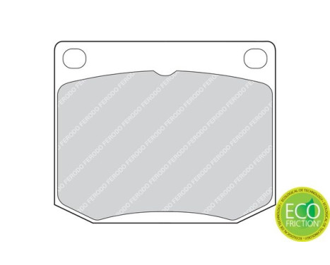 Brake Pad Set, disc brake PREMIER ECO FRICTION FDB818 Ferodo, Image 4