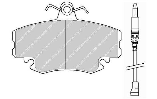 Brake Pad Set, disc brake PREMIER ECO FRICTION FDB845 Ferodo, Image 2
