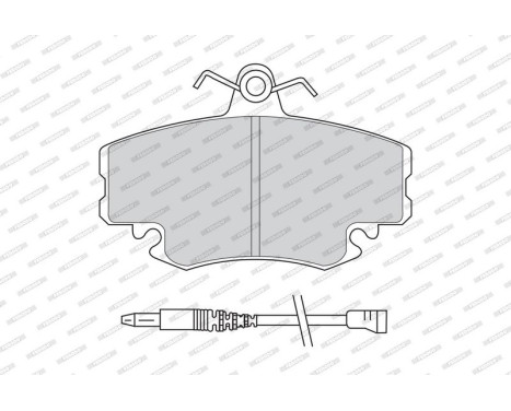 Brake Pad Set, disc brake PREMIER ECO FRICTION FDB845 Ferodo, Image 4