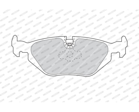 Brake Pad Set, disc brake PREMIER ECO FRICTION FDB850 Ferodo, Image 3