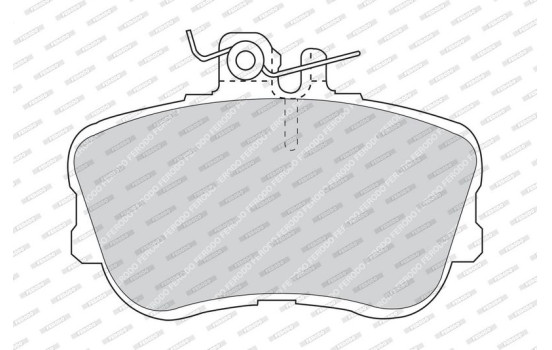 Brake Pad Set, disc brake PREMIER ECO FRICTION FDB854 Ferodo, Image 4