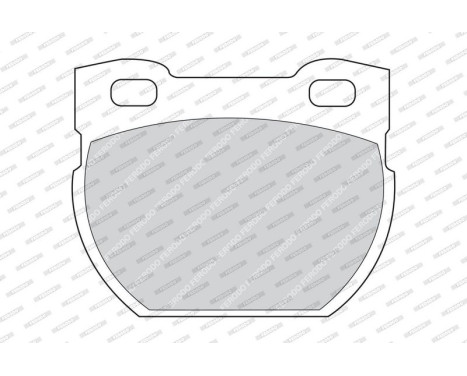 Brake Pad Set, disc brake PREMIER ECO FRICTION FDB872 Ferodo, Image 3